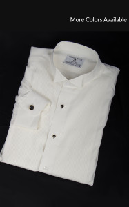 Ivory/Off-white Non-Pleated Tuxedo Shirt Accessories