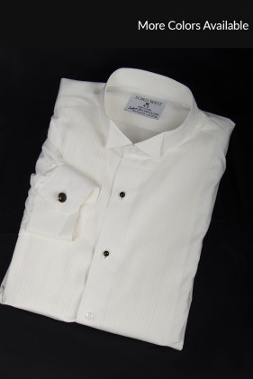 Ivory/Off-white Non-Pleated Tuxedo Shirt Accessories